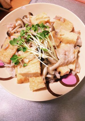 豚バラと厚揚げの餡あえ風-レシピのメイン写真