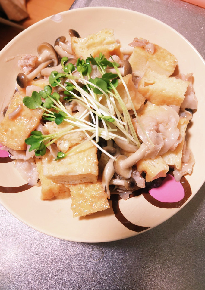 豚バラと厚揚げの餡あえ風-レシピのメイン写真