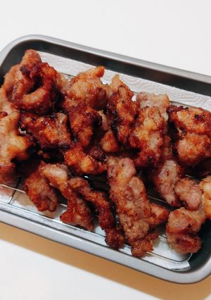 簡単すぎる塩麹&米粉で豚頭肉の唐揚げ-レシピのメイン写真