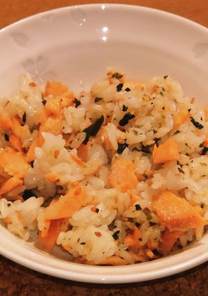 鮭とわかめと青のりの混ぜご飯-レシピのメイン写真