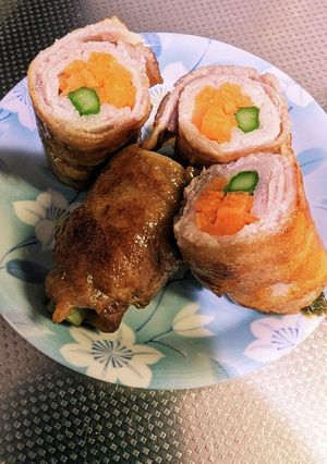 アスパラとにんじんの肉巻き-レシピのメイン写真