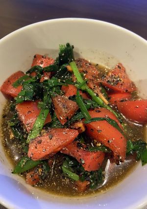 おかんのトマトとニラの胡麻和え-レシピのメイン写真
