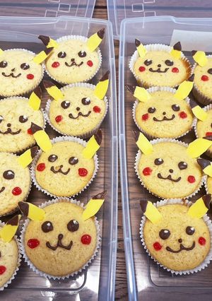 ピカチュウカップケーキ　マフィン-レシピのメイン写真