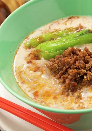 本格でヘルシー！糸こんにゃくの豆乳担々麺-レシピのメイン写真