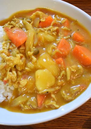 米粉でルーから手作りする甘口カレー-レシピのメイン写真