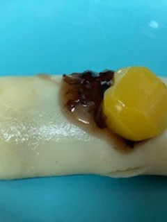 米粉活用!米粉の栗あんクレープ【1人分】-レシピのメイン写真