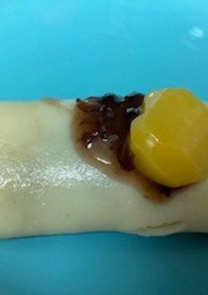 米粉活用！米粉の栗あんクレープ【1人分】-レシピのメイン写真