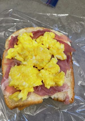 お弁当に　生ハムエッグサンド-レシピのメイン写真