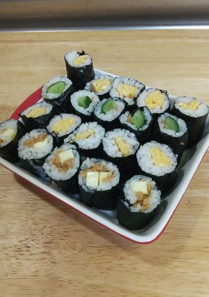 春休みの長男へ♡細巻きランチ-レシピのメイン写真