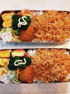 高校生弁当覚え書き159そぼろ弁当-レシピのメイン写真