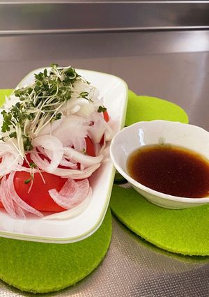 新玉ねぎとトマトのサラダ♪-レシピのメイン写真