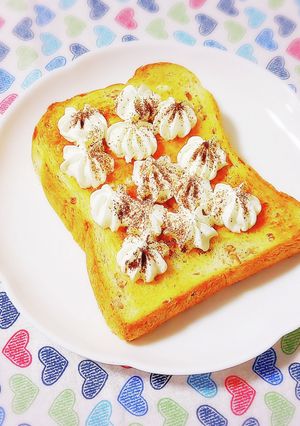 ほろ苦ホイップトースト-レシピのメイン写真