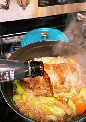 甘くなくてさっぱり！黒ビールで焼き豚-レシピのメイン写真