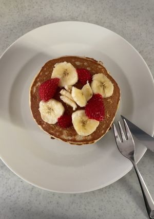 オートミールと米粉のバナナパンケーキ-レシピのメイン写真