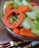 野菜蒸し　温サラダ　ニンジン・大根・白菜