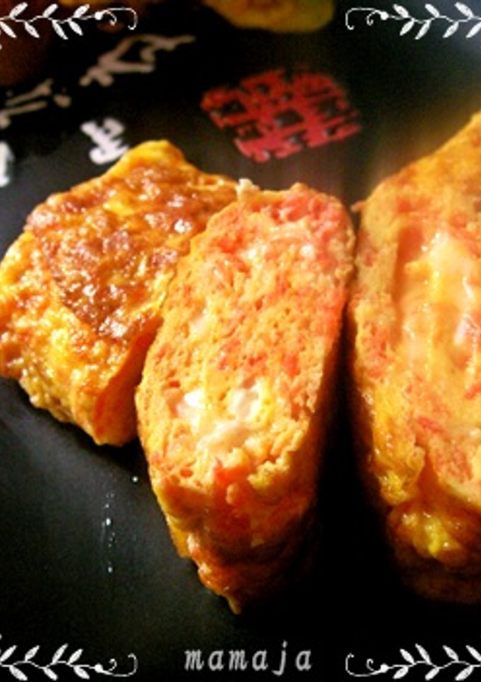 人参の卵焼き☆定番のお弁当のおかずに☆-レシピのメイン写真