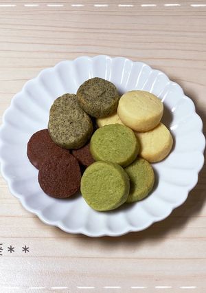 大量生産☆4種のアイスボックスクッキー-レシピのメイン写真