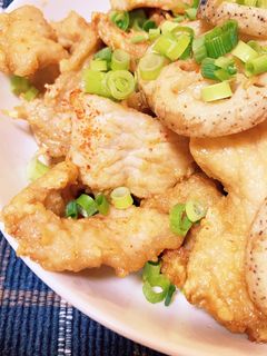 蓮根と豚肉の甘辛揚げ-レシピのメイン写真