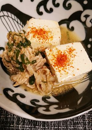 豚しゃぶと豆腐煮-レシピのメイン写真