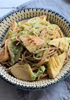 筍とあおさのケフィアパスタ-レシピのメイン写真