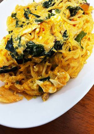 カルボナーラ風 辛ラーメンアレンジ-レシピのメイン写真