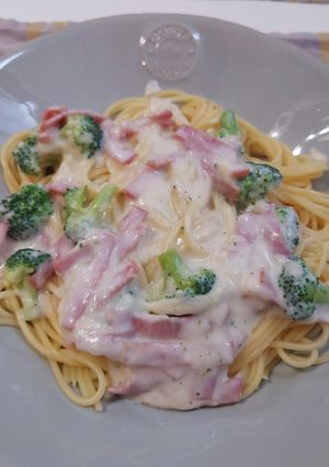 米粉でとろみをつけるクリームパスタ-レシピのメイン写真