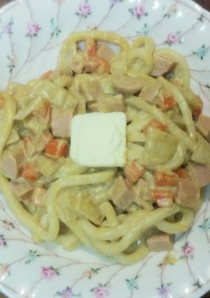 味噌カレー牛乳焼うどん-レシピのメイン写真