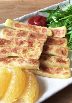 お米の粉 チーズ じゃが芋で焼きステック-レシピのメイン写真