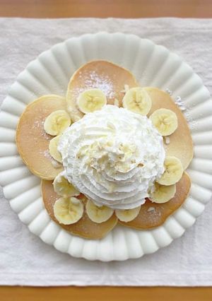 カフェ風♪ふわもち米粉のパンケーキ-レシピのメイン写真