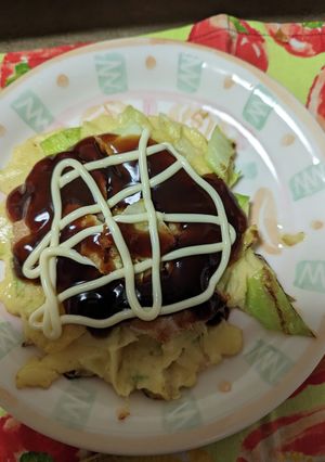 米粉を使ったお好み焼き-レシピのメイン写真
