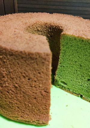 米粉の抹茶ミルクシフォンケーキ-レシピのメイン写真