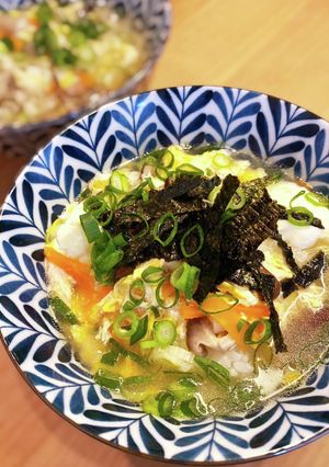 野菜不足解消に！韓国風スープ飯“クッパ”-レシピのメイン写真