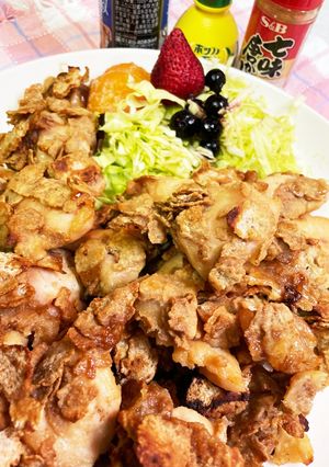 米粉でもちり☆ヘルシー玄米フレークチキン-レシピのメイン写真
