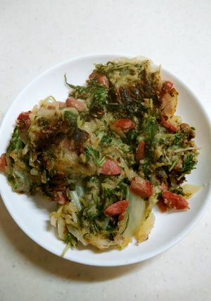 水菜と玉ねぎの米粉チヂミ☆-レシピのメイン写真