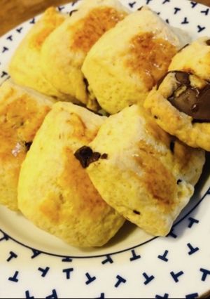 米粉とレーズンとチョコのスコーン-レシピのメイン写真