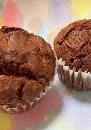 米粉のなんでもinココアカップケーキ-レシピのメイン写真