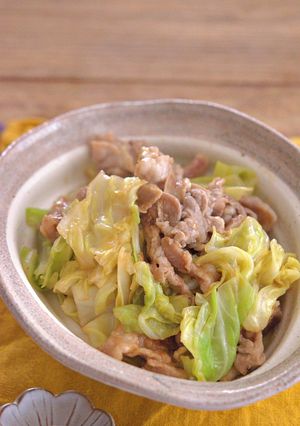 春キャベツと豚こまのうま煮-レシピのメイン写真