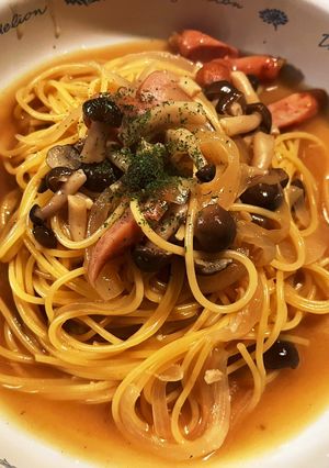 【ズボラ】和風スープパスタ-レシピのメイン写真