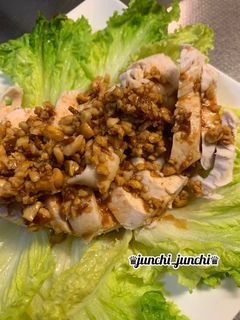 ナッツたっぷりのよだれ鶏(鶏むね肉)-レシピのメイン写真