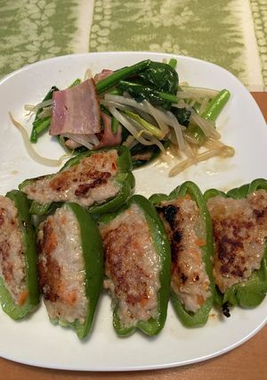 ピーマンの肉詰め-レシピのメイン写真