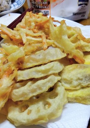 お米の粉で天ぷら-レシピのメイン写真