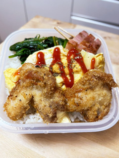 卵不使用チキンカツ☆レトルトカレー弁当-レシピのメイン写真