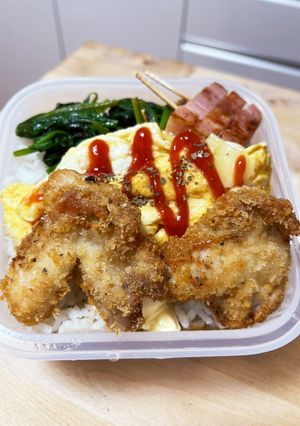 卵不使用チキンカツ☆レトルトカレー弁当-レシピのメイン写真
