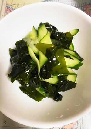 シンプルがいい!わかめとキュウリの酢の物-レシピのメイン写真