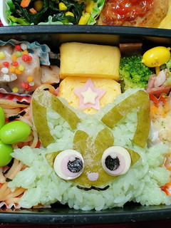 ニャオハ弁当☆ポケモンキャラ弁-レシピのメイン写真