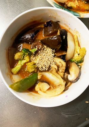 根菜茄子簡単コク旨味噌ケチャ野菜炒め-レシピのメイン写真