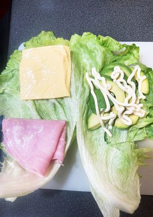 糖質制限: おにぎらず風レタスサンド-レシピのメイン写真