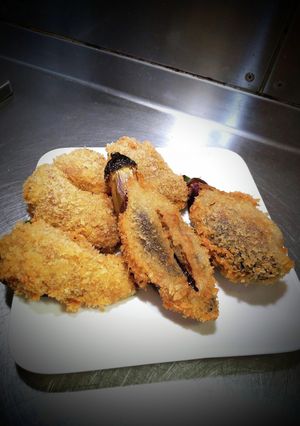 茄子&ピーマンの肉詰め❨(@≧↺≦@)❩-レシピのメイン写真