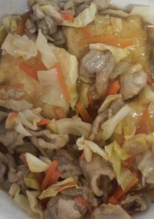 ソースで肉豆腐-レシピのメイン写真