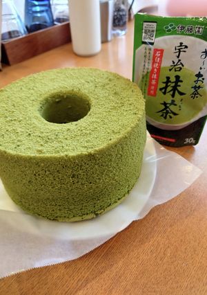 米粉の抹茶シフォンケーキ-レシピのメイン写真